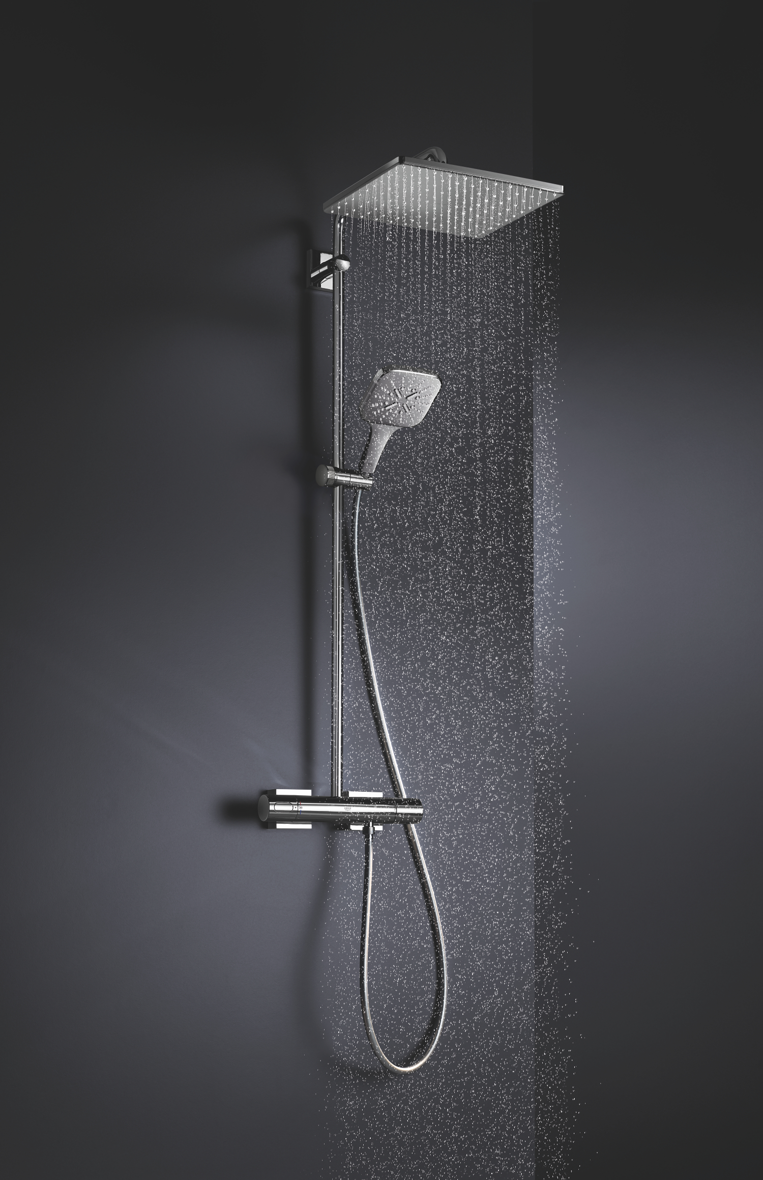 Ручной душ, 3 режима струи Grohe Rainshower SmartActive (26550000) - 8