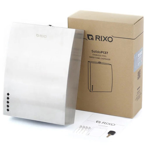 Диспенсер бумажных полотенец нержавеющая сталь Rixo Solido (P137)