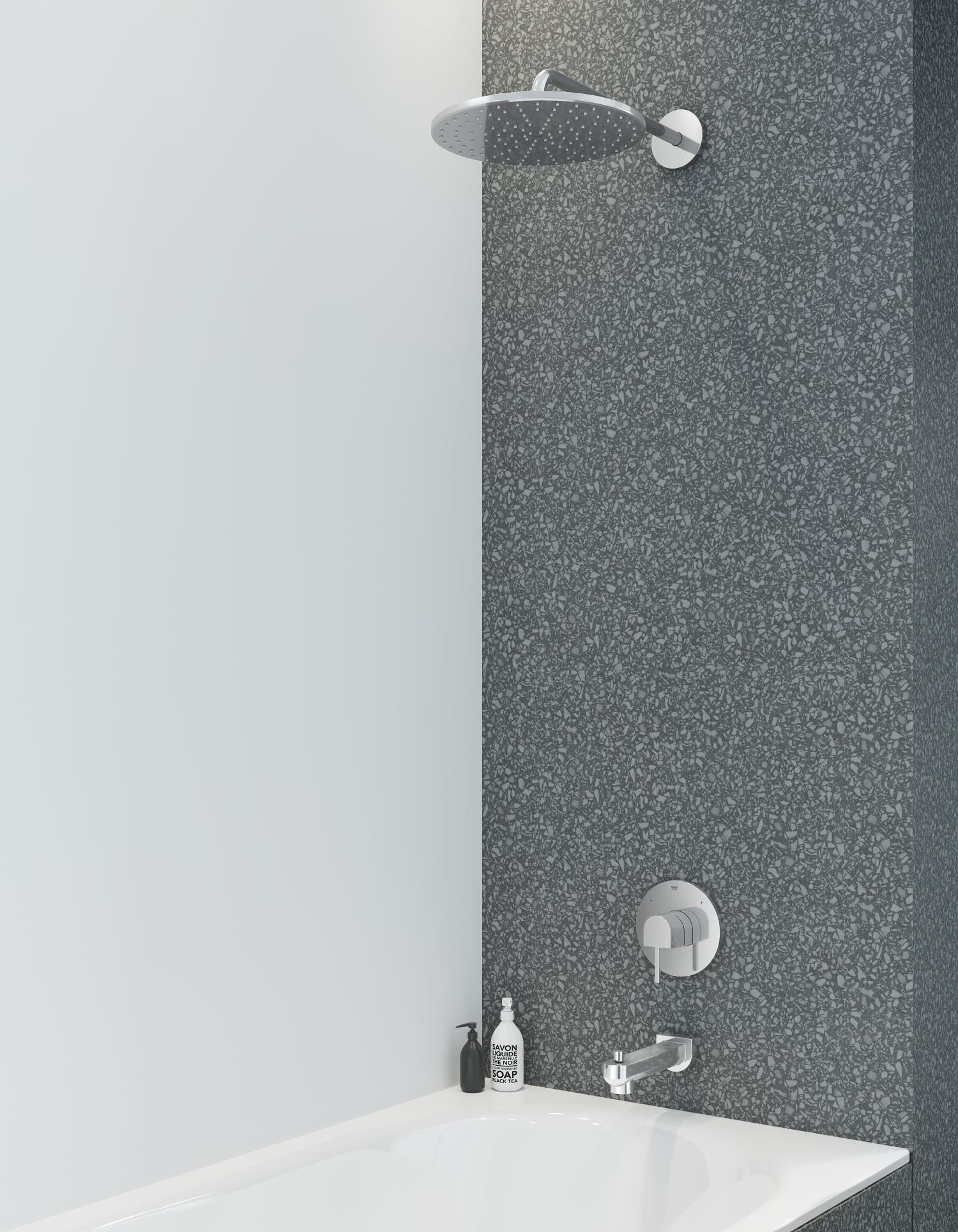 Верхний душ с настенным кронштейном Grohe Rainshower Mono (26557000) - 6
