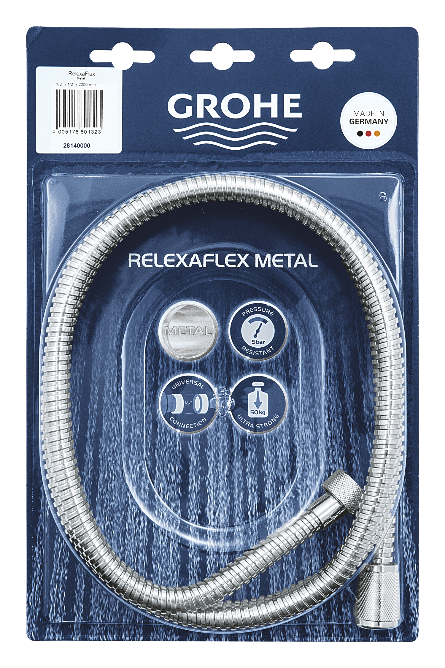 Душевой шланг 2000 Grohe Relexaflex Metal (28140000) - 3