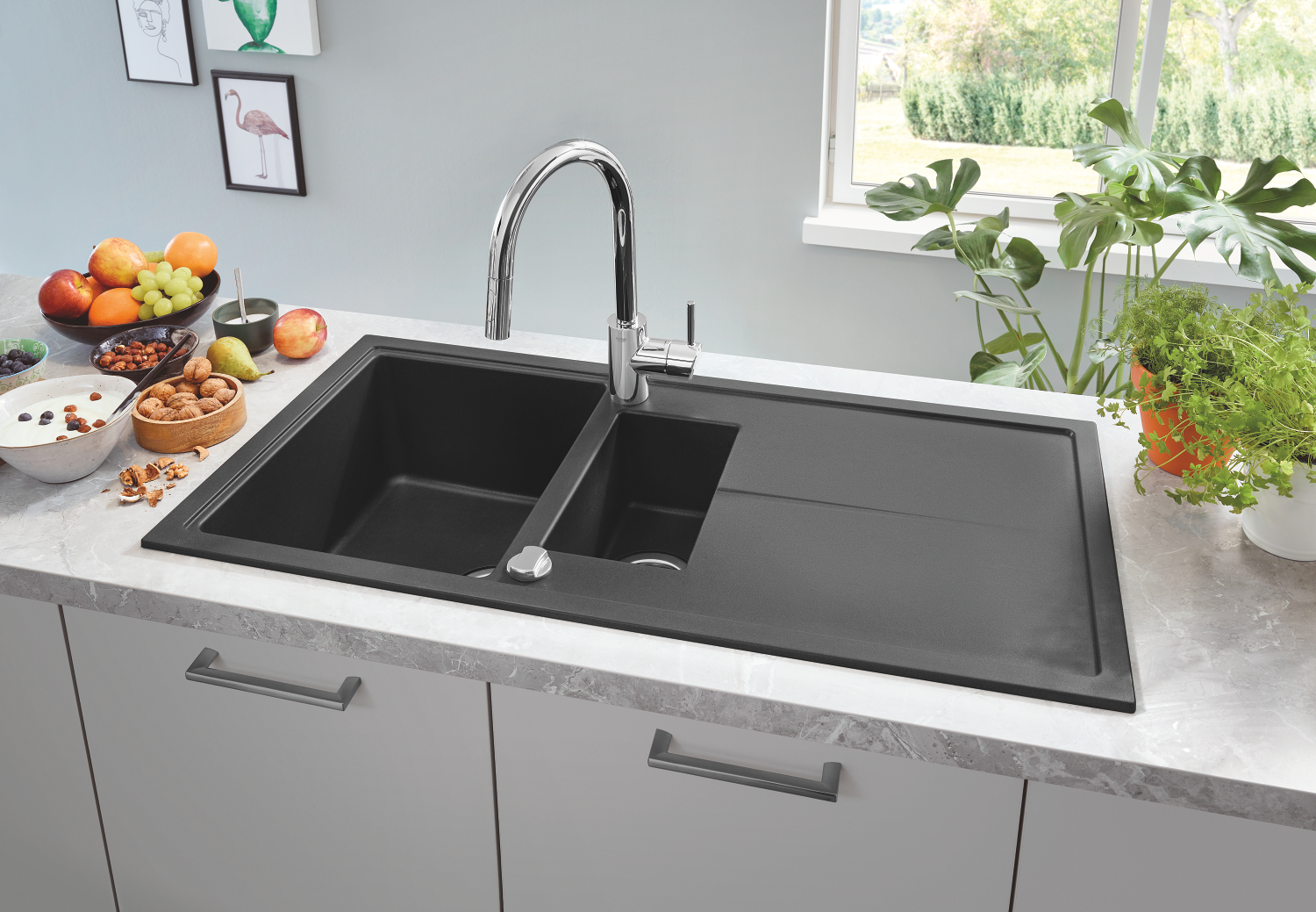 Композитна мийка для кухні Grohe K400 (31642AP0) - 3
